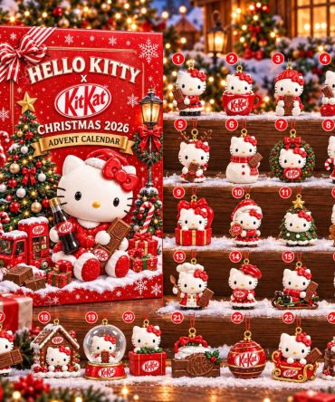 Hello Kitty X Kitkat Christmas 2026 Advent Calendar Kitty Kitkat Best Collab Gifts, 3D Acrylic Collectibles