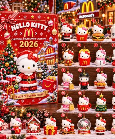 Hello Kitty X Mcdonald_S Christmas 2026 Advent Calendar Kitty Donald Collab Gear Gifts, 3D Acrylic Collectibles