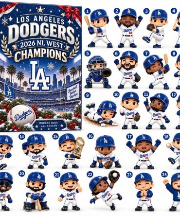 Los Angeles Dodgers 2026 Nl West Champions Advent Calendar Christmas Gifts For Fans, 3D Acrylic Collectibles