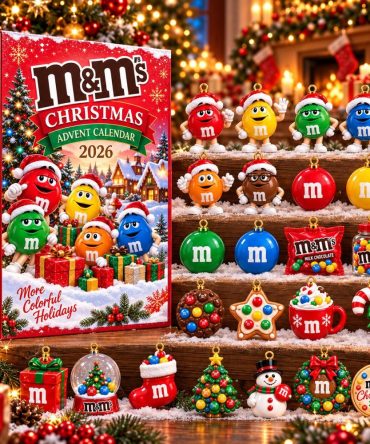 M&M_S Christmas Advent Calendar 2026 More Colorful Holidays Gifts For Son, 3D Acrylic Collectibles