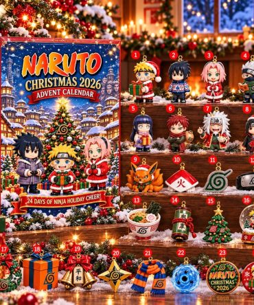 Naruto Christmas 2026 Advent Calendar 24 Days Of Ninja Holiday Gifts For Son, 3D Acrylic Collectibles
