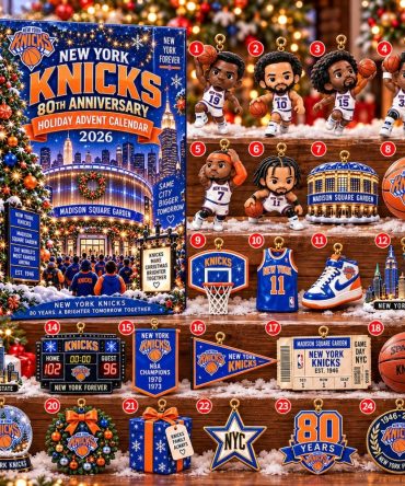 New York Knicks 80Th Anniversary 2026 Advent Calendar Christmas Gifts For Fans, 3D Acrylic Collectibles