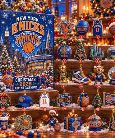 New York Knicks 80Th Anniversary 2026 Advent Calendar Christmas Gifts For Him, 3D Acrylic Collectibles