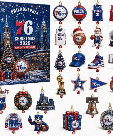 Philadelphia 76Ers Christmas 2026 Advent Calendar Phila Best Gift For Fans, 3D Acrylic Collectibles