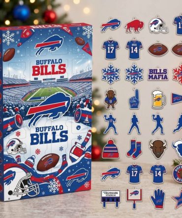 Buffalo Bills Nfl Christmas Advent Calendar 2026 24 Day Christmas Countdown Gift For Fans, 3D Acrylic Collectibles