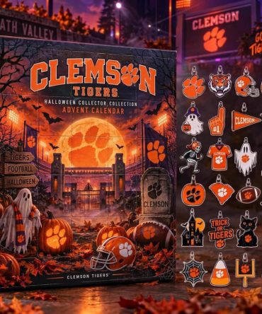 Clemson Tigers Ncaa Halloween Advent Calendar 2026 Halloween Countdown Football Fans Gift, 3D Acrylic Collectibles