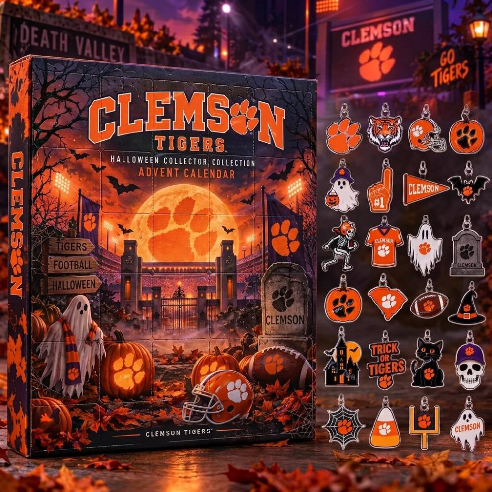 Clemson Tigers Ncaa Halloween Advent Calendar 2026 Halloween Countdown Football Fans Gift, 3D Acrylic Collectibles