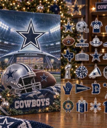 Dallas Cowboys Advent Calendar 2026 24 Christmas Countdown Gift For Friend, 3D Acrylic Collectibles
