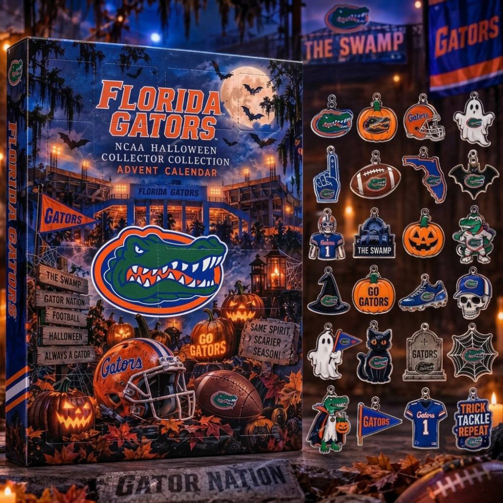 Florida Gators Ncaa Halloween Advent Calendar Halloween Eve Countdown Sports Gift, 3D Acrylic Collectibles