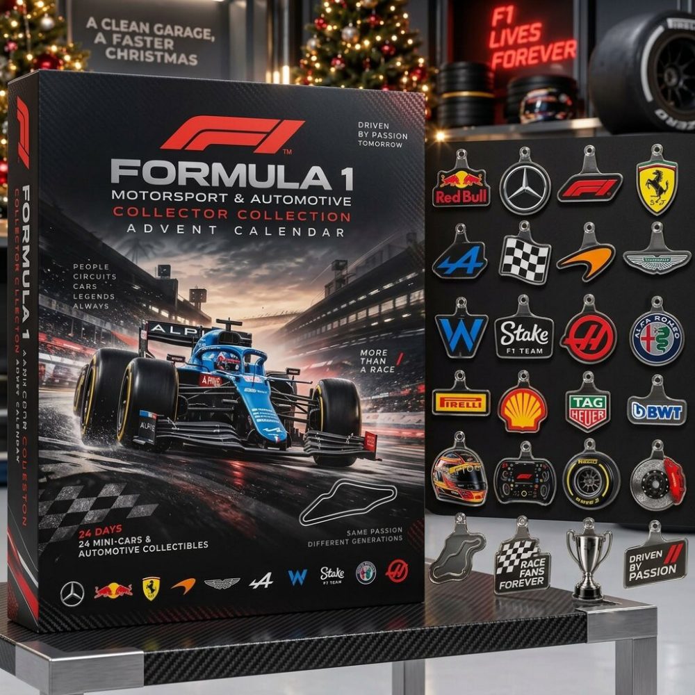 Formula 1 F1 Advent Calendar Racing Christmas Countdown Gifts For Xmas, 3D Acrylic Collectibles