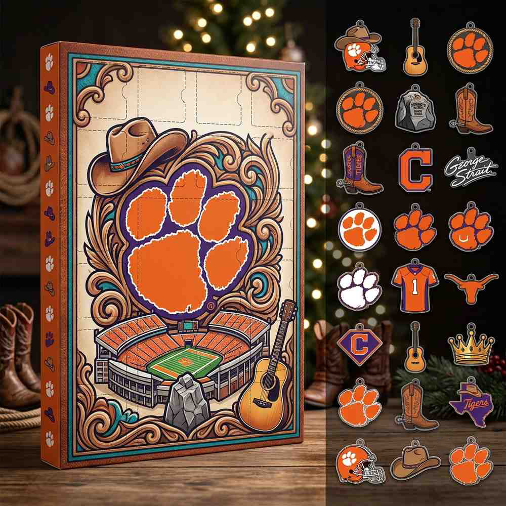 George Strait Christmas Advent Calendar 2026 24 Day Christmas Countdown Box Fans Gift, 3D Acrylic Collectibles
