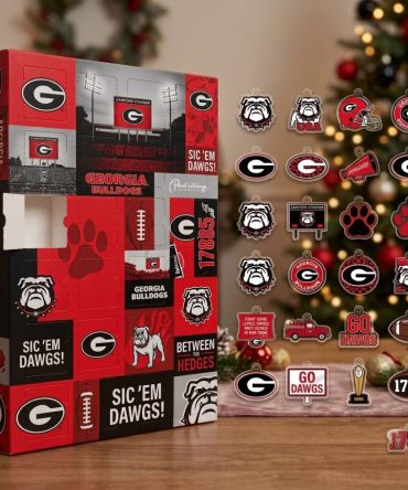 Georgia Bulldogs Christmas Advent Calendar 2026 24 Day Xmas Countdown Football Fans Gift, 3D Acrylic Collectibles