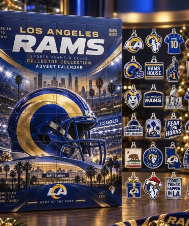 Los Angeles Rams Advent Calendar 2026 24 Day Christmas Countdown Gift For Sport, 3D Acrylic Collectibles