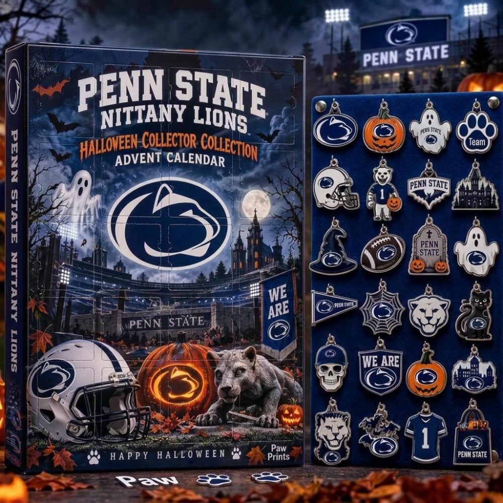 Penn State Nittany Lions Ncaa Advent Calendar 2026 Ornaments Halloween Countdown Fans Gift, 3D Acrylic Collectibles