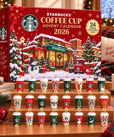 Starbucks Coffee Cup Advent Calendar 2026 24 Unique Collectible Cup Christmas Gift Box, 3D Acrylic Collectibles