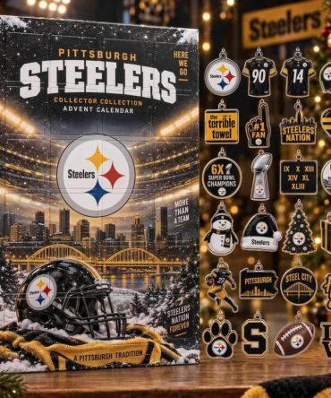 Pittsburgh Steelers Advent Calendar 2026 24 Ornaments Christmas Countdown Xmas Gift, 3D Acrylic Collectibles