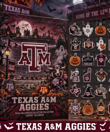Texas A&M Aggies Ncaa Advent Calendar 2026 24 Ornaments Halloween Countdown Sports Gift, 3D Acrylic Collectibles