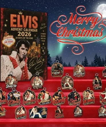 Elvis Presley 2026 Advent Calendar Xmas Countdown Presents For Elvis Presley Fans, 3D Acrylic Collectibles
