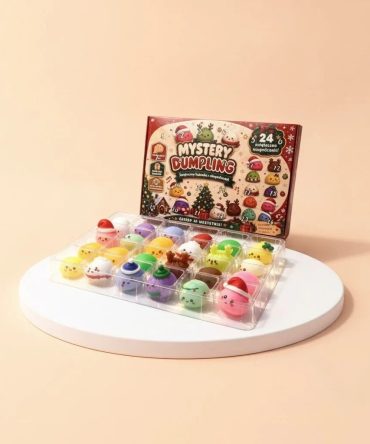 Squishy Mystery Dumpling Advent Calendar Christmas Surprises Box Xmas Gift For Kids