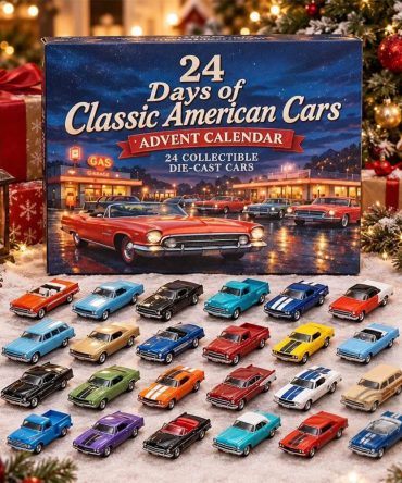 24 Days Of Classic American Cars Advent Calendar 2026 Christmas Ornaments Gift For Son