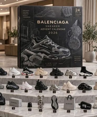 Balenciaga Sneaker Advent Calendar 2026 24 Days Christmas Ornament Sneaker Icons Countdown Box