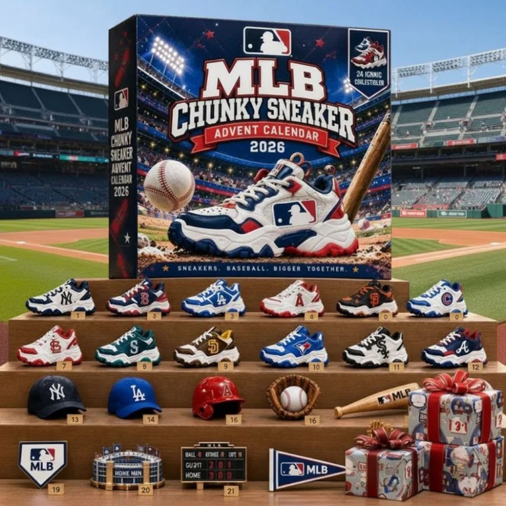 Chunky Sneaker Advent Calendar 2026 24 Days Baseball Collectibles Box Christmas Tree Ornament