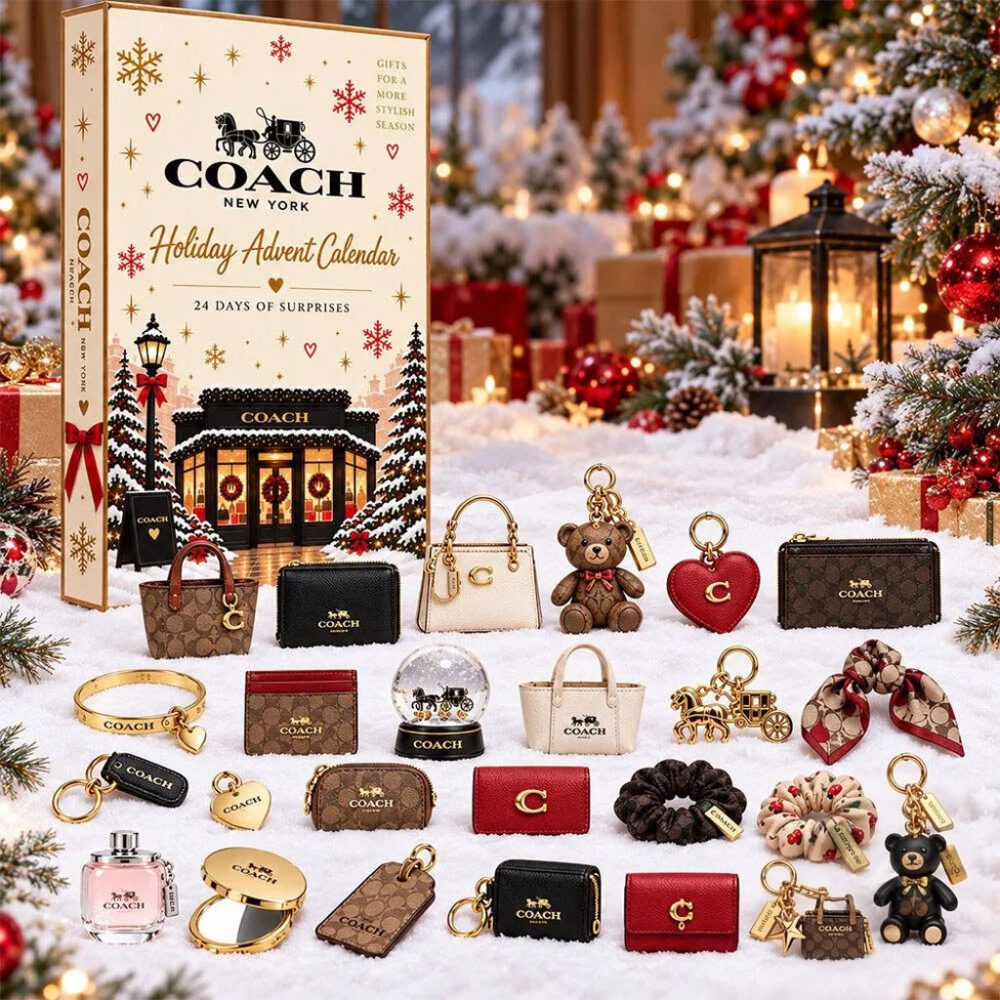 Coach Holiday Advent Calendar 2026 24 Days Of Surprises Christmas Ornament Gift For My Wife