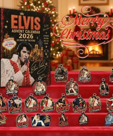 Elvis Presley 2026 Advent Calendar For Festive Holiday Countdown Christmas Tree Ornaments