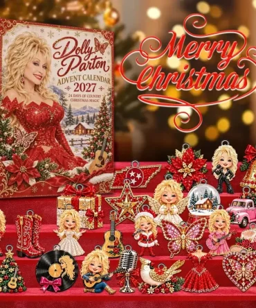 Dolly Parton Memorial Christmas Advent Calendar Holiday Decor Xmas Gift For Dolly Parton Lovers