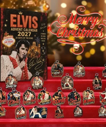Elvis Presley Christmas Advent Calendar House Decor Xmas Gifts For Elvis Presley Lovers