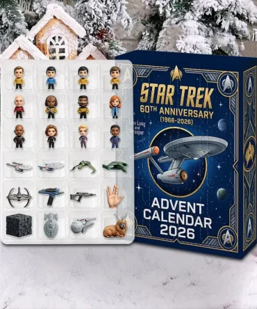 Star Trek 60Th Anniversary Christmas Advent Calendar Holiday Decor Xmas Gift For Star Trek Lover
