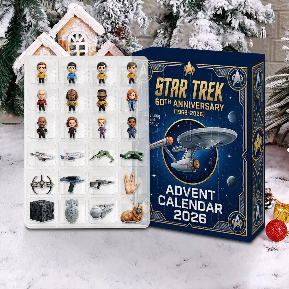 Star Trek 60Th Anniversary Christmas Advent Calendar Holiday Decor Xmas Gift For Star Trek Lover