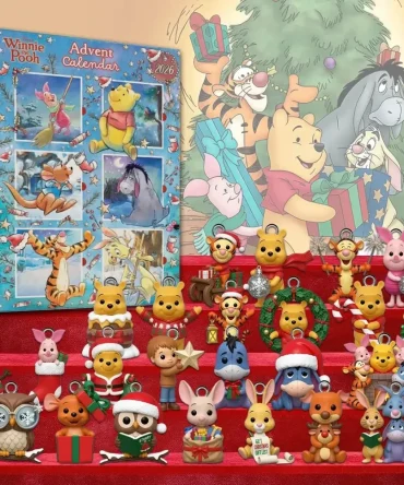Winnie The Pooh Christmas Advent Calendar Holiday Decor Christmas Gift For Winnie The Pooh Lover