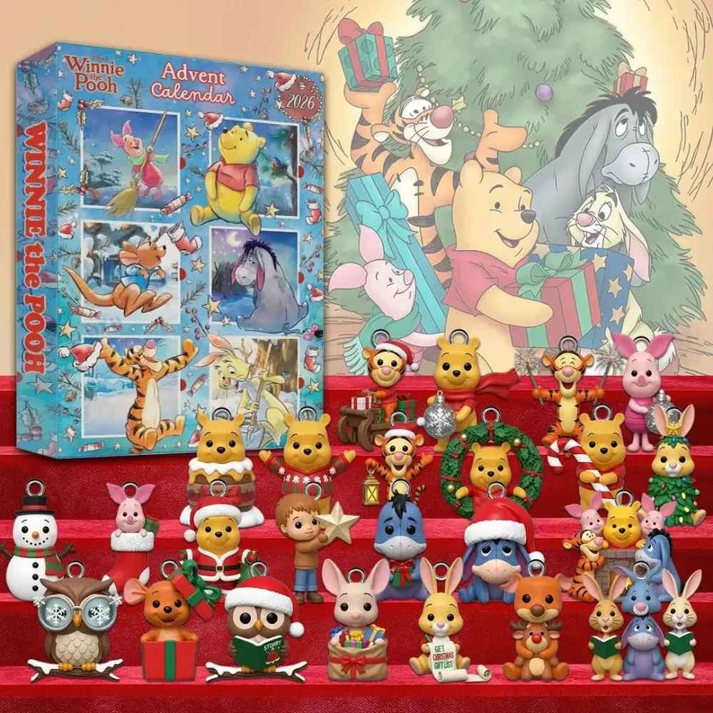 Winnie The Pooh Christmas Advent Calendar Holiday Decor Christmas Gift For Winnie The Pooh Lover