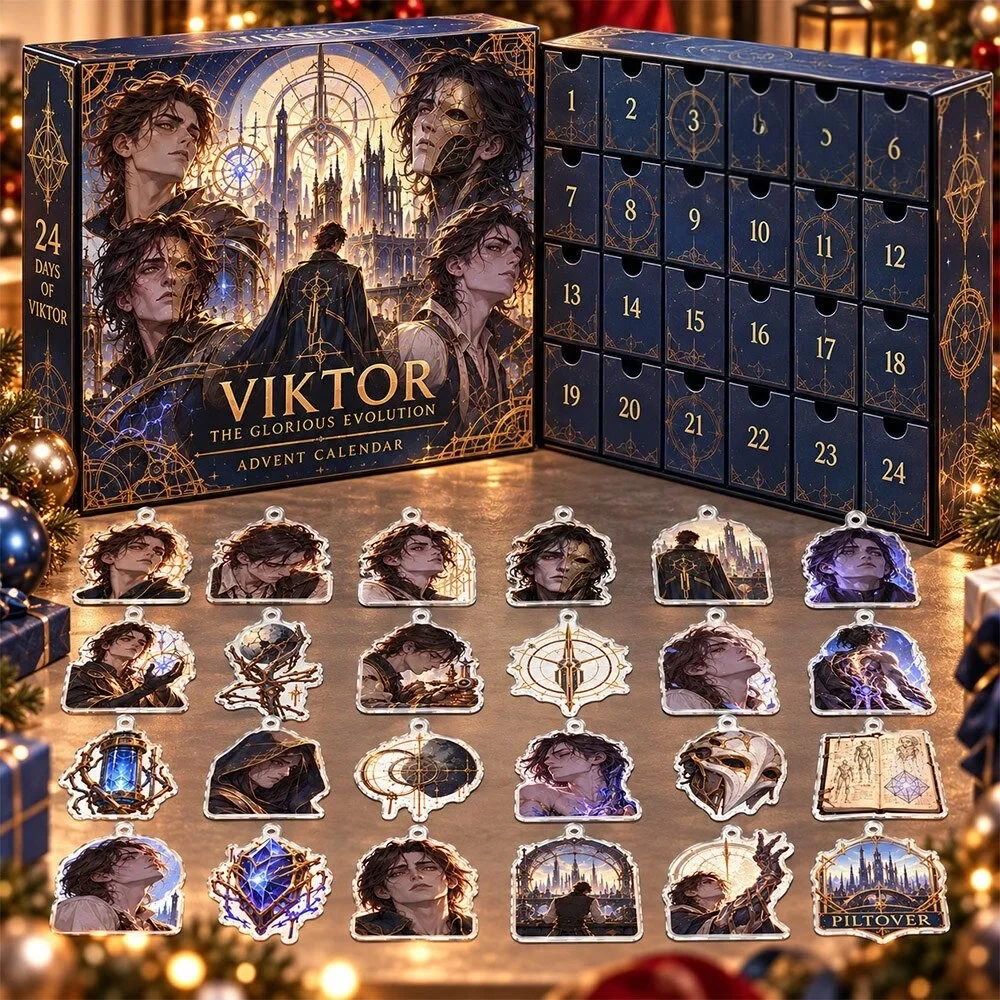 Arcane Viktor Glorious Evolution Advent Calendar Holiday Countdown Gifts Idea For Lol Lovers, 3D Acrylic Collectibles
