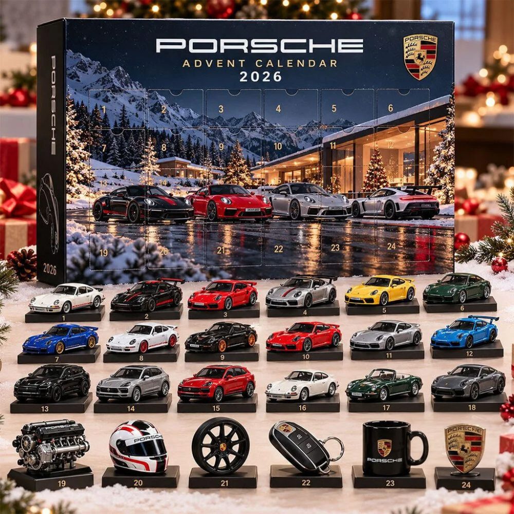 Porsche Advent Calendar 2026 Christmas Ornaments Car Enthusiast Accessory Porsche Merch