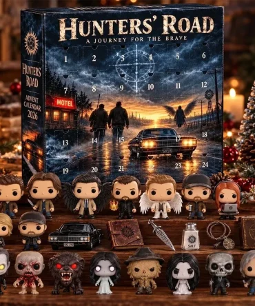 Supernatural Hunters Road Christmas Advent Calendar 2026 Xmas Countdown Gift For Fans, 3D Acrylic Collectibles