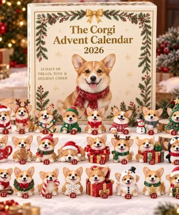 The Corgi Advent Calendar 2026 24 Days Christmas Countdown Christmas Gifts For Corgi Lover, 3D Acrylic Collectibles