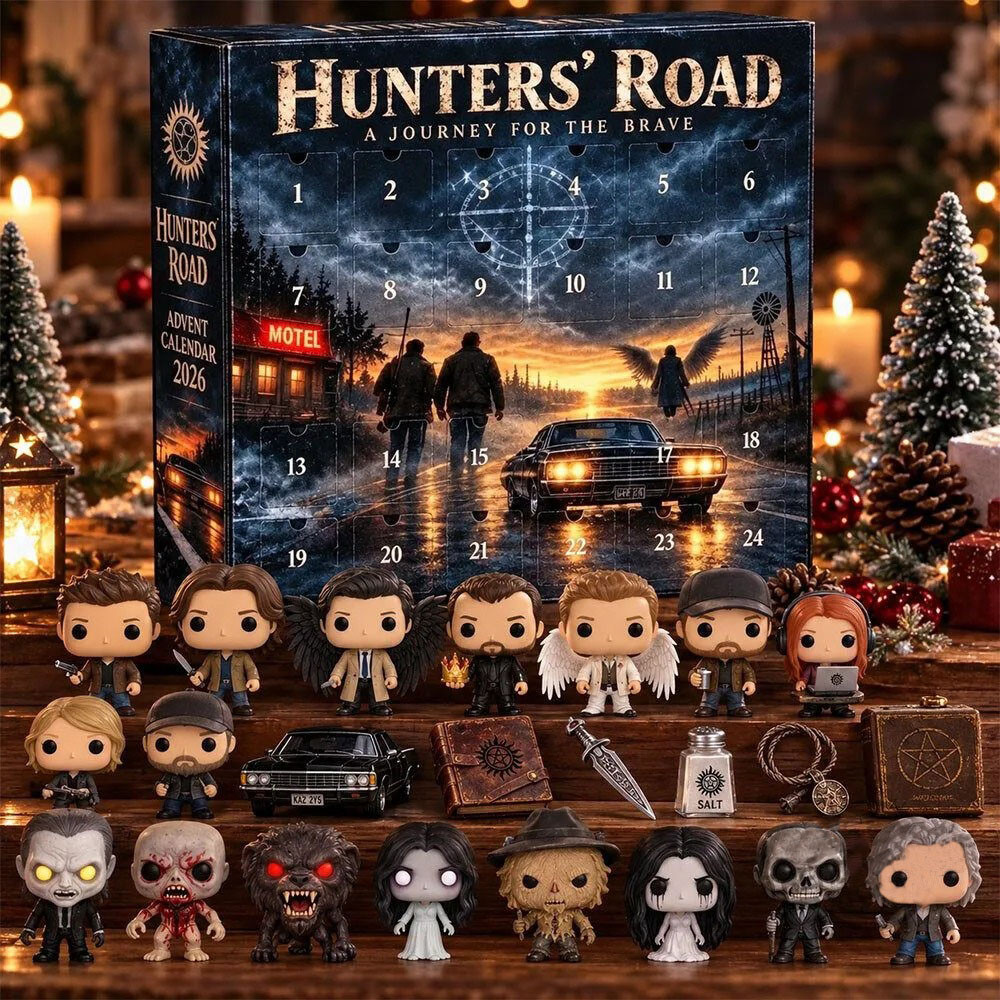 Supernatural Hunters' Road Advent Calendar 202624 Days Christmas Countdown Blind Box Gift, 3D Acrylic Collectibles