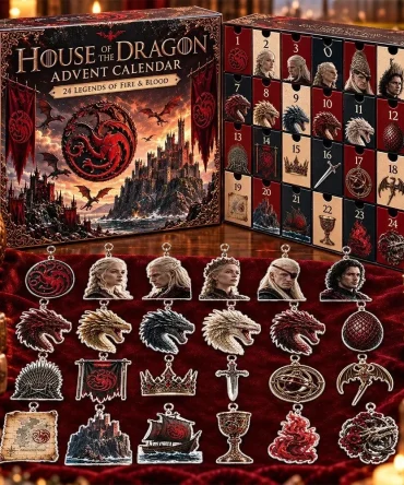 House Of The Dragon 24 Fire Blood 2026 Advent Calendar Christmas Eve Countdown Xmas Gifts, 3D Acrylic Collectibles