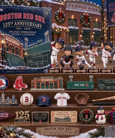 Boston Red Sox 125Th Anniversary Advent Calendar 24 Day Christmas Countdown Fans Gift, 3D Acrylic Collectibles