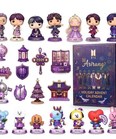 Bts Arirang Holiday Advent Calendar 2026 24 Day Christmas Countdown Gift For Fans, 3D Acrylic Collectibles