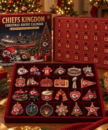 Chiefs Kingdom Football Christmas 2026 Advent Calendar 24 Day Christmas Countdown Xmas Gift, 3D Acrylic Collectibles