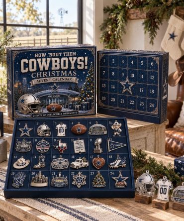 Dallas Cowboys Christmas 2026 Advent Calendar Christmas Eve Countdown Dallas Fans Gift, 3D Acrylic Collectibles