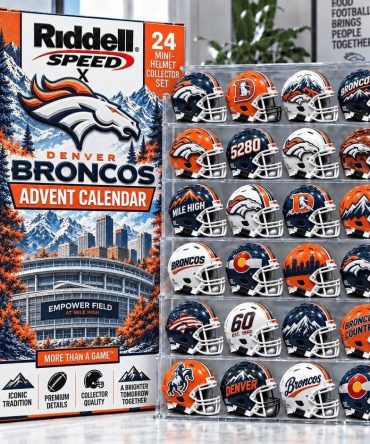 Denver Broncos Christmas 2026 Advent Calendar Christmas Eve Countdown Sports Gift, 3D Acrylic Collectibles