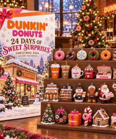 Dunkin’ Donuts 24 Days Of Sweet Surprises Christmas 2026 Advent Calendar Xmas Gifts For Besties, 3D Acrylic Collectibles
