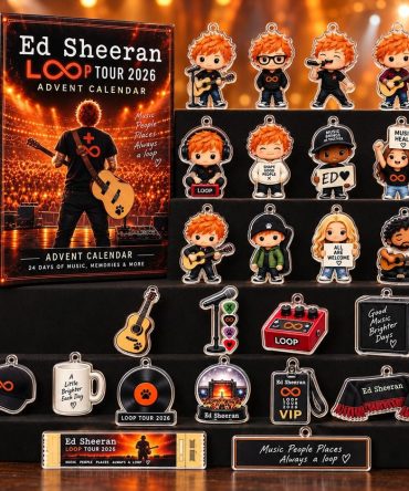 Ed Sheeran Tour 2026 Advent Calendar 24 Day Christmas Countdown Gift For Fans, 3D Acrylic Collectibles