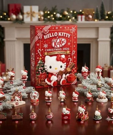 Hello Kitty X Kitkat Christmas 2026 Advent Calendar Christmas Eve Countdown Kitkat Lover Gift, 3D Acrylic Collectibles