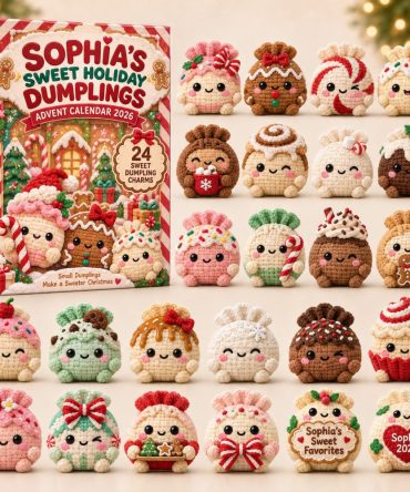 Customized Sweet Holiday Dumpling Advent Calendar 2026 24 Charms Christmas Gift For Girls, 3D Acrylic Collectibles