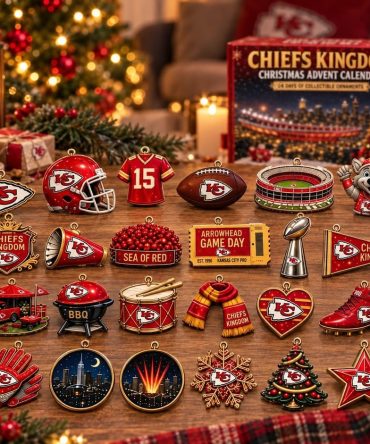 Kansas City Chiefs Kingdom Christmas 2026 Advent Calendar Christmas Eve Countdown Fans Gift, 3D Acrylic Collectibles